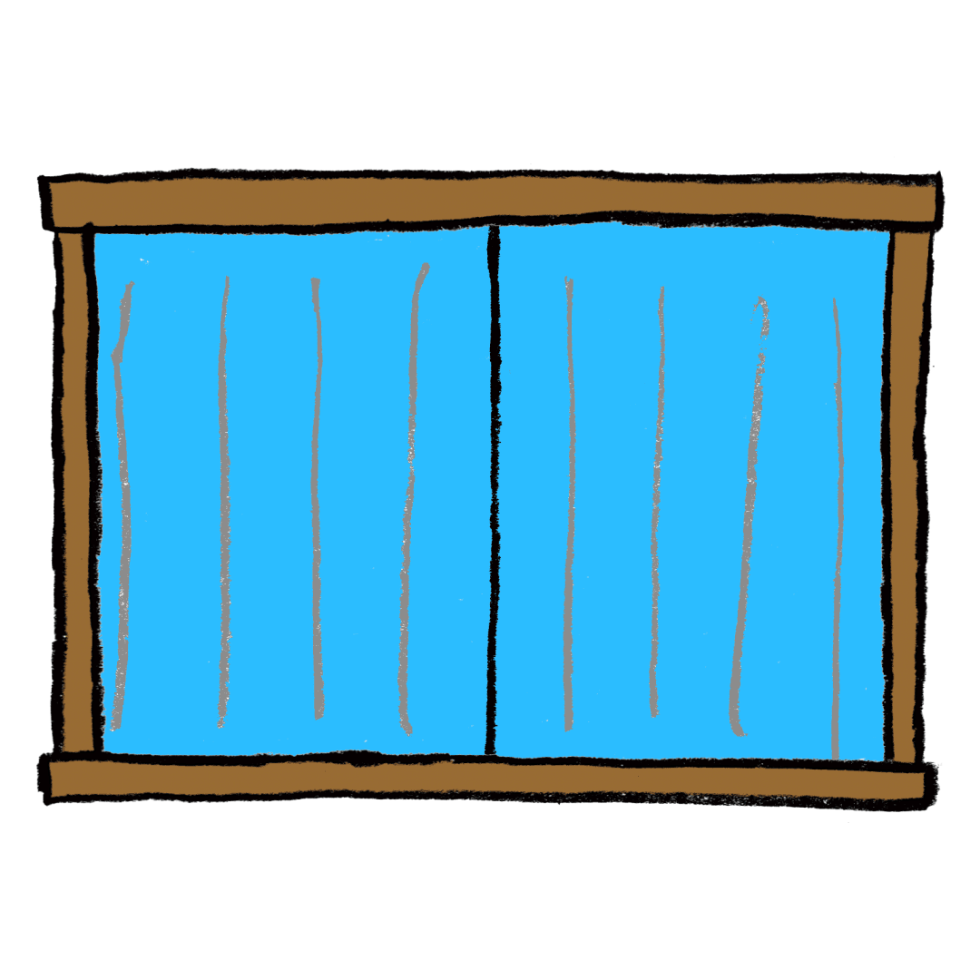 窓を開けるめがねこさん。ようこそ柴田ケイコ公式サイトへ